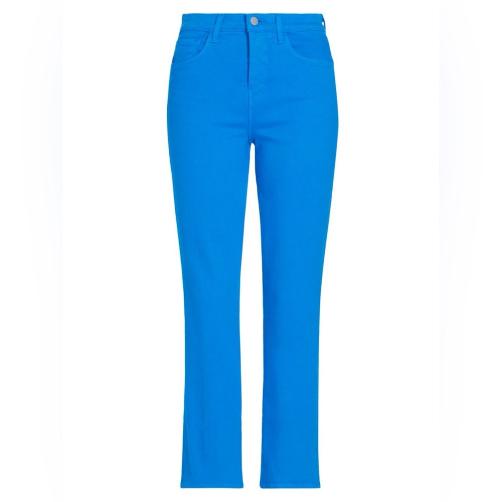 [l’agence] nwot alexia high rise cropped slim jeans neon blue 24 - Picture 2 of 8